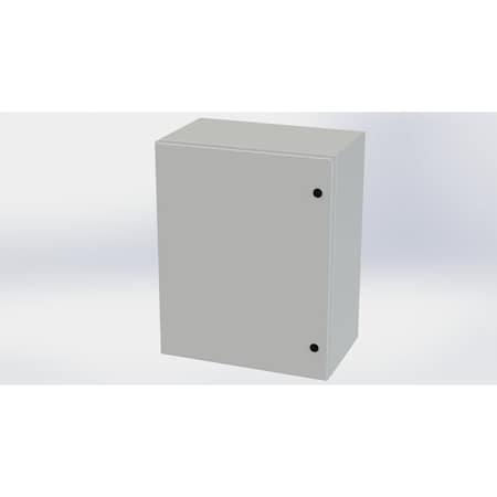 Saginaw Control & Engineering 1/4 Turn Latch Electrical Enclosures, 20 in H, 10 in D, 16 in W, NEMA 3R, 4, 12, 13, Carbon Steel SCE-201610ELJLG